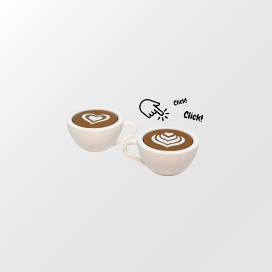 Coffee Tea Cup Clicker Fidget Toy
