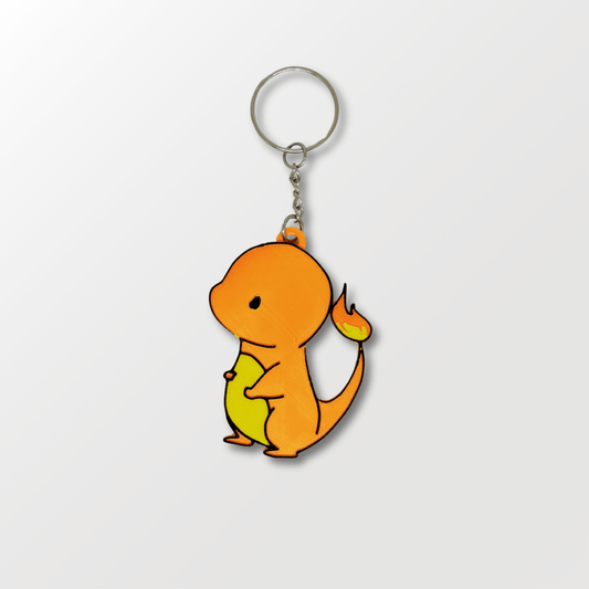 Anime Orange Dragon Keychain