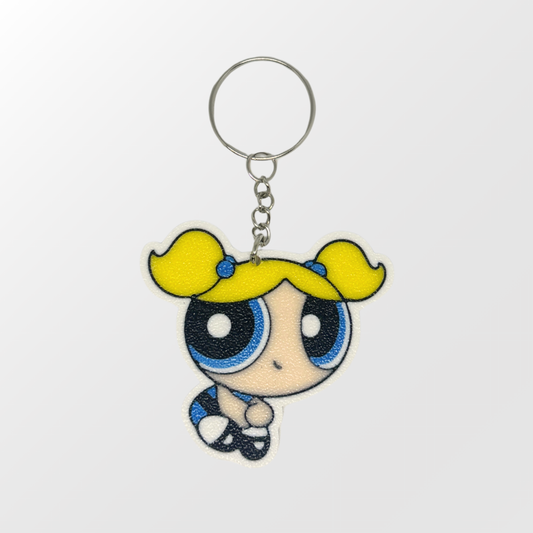 Powerpuff Girls Bubbles Keychain