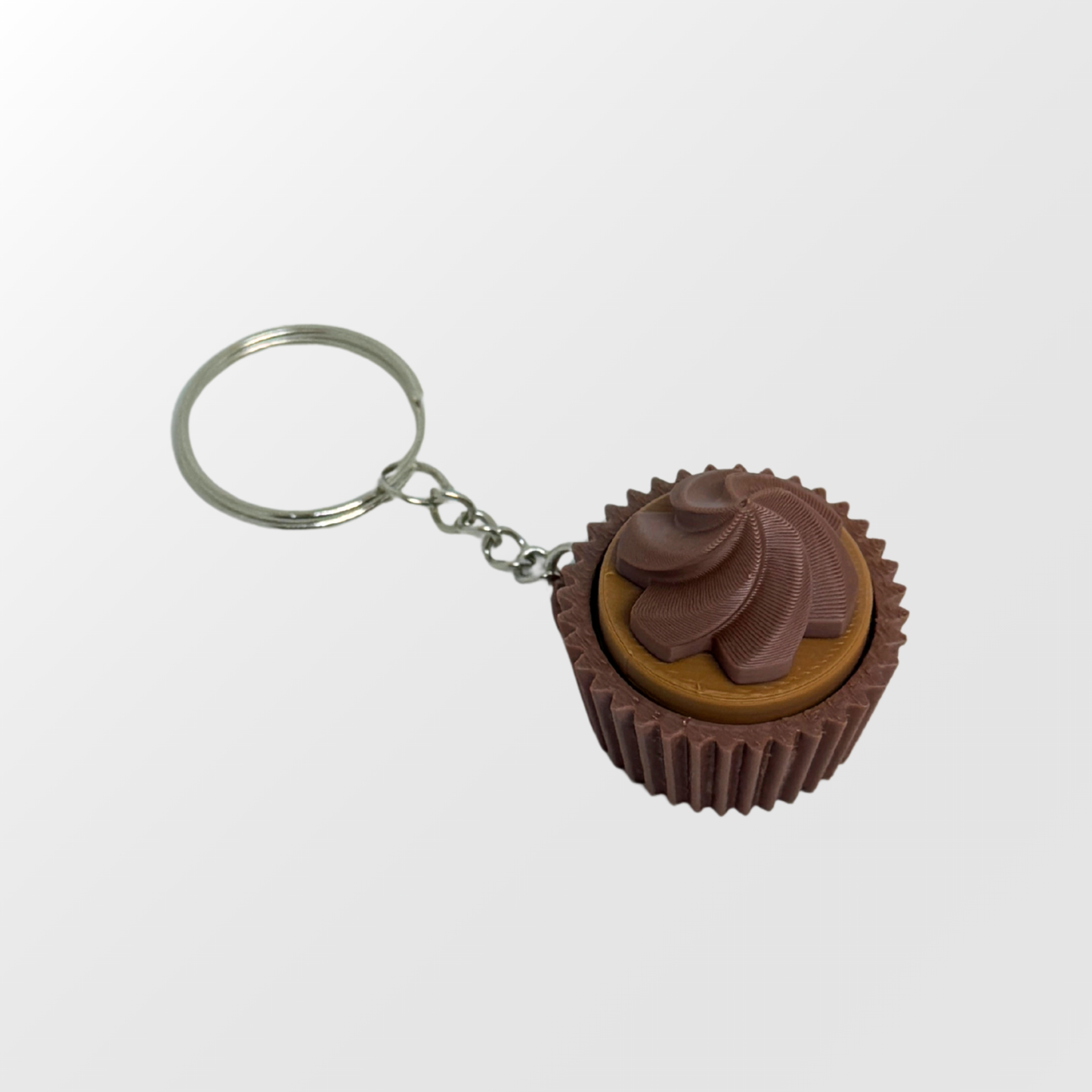Chocolate Cupcake Clicker Keychain