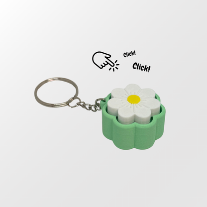 Flower Clicker Keychain