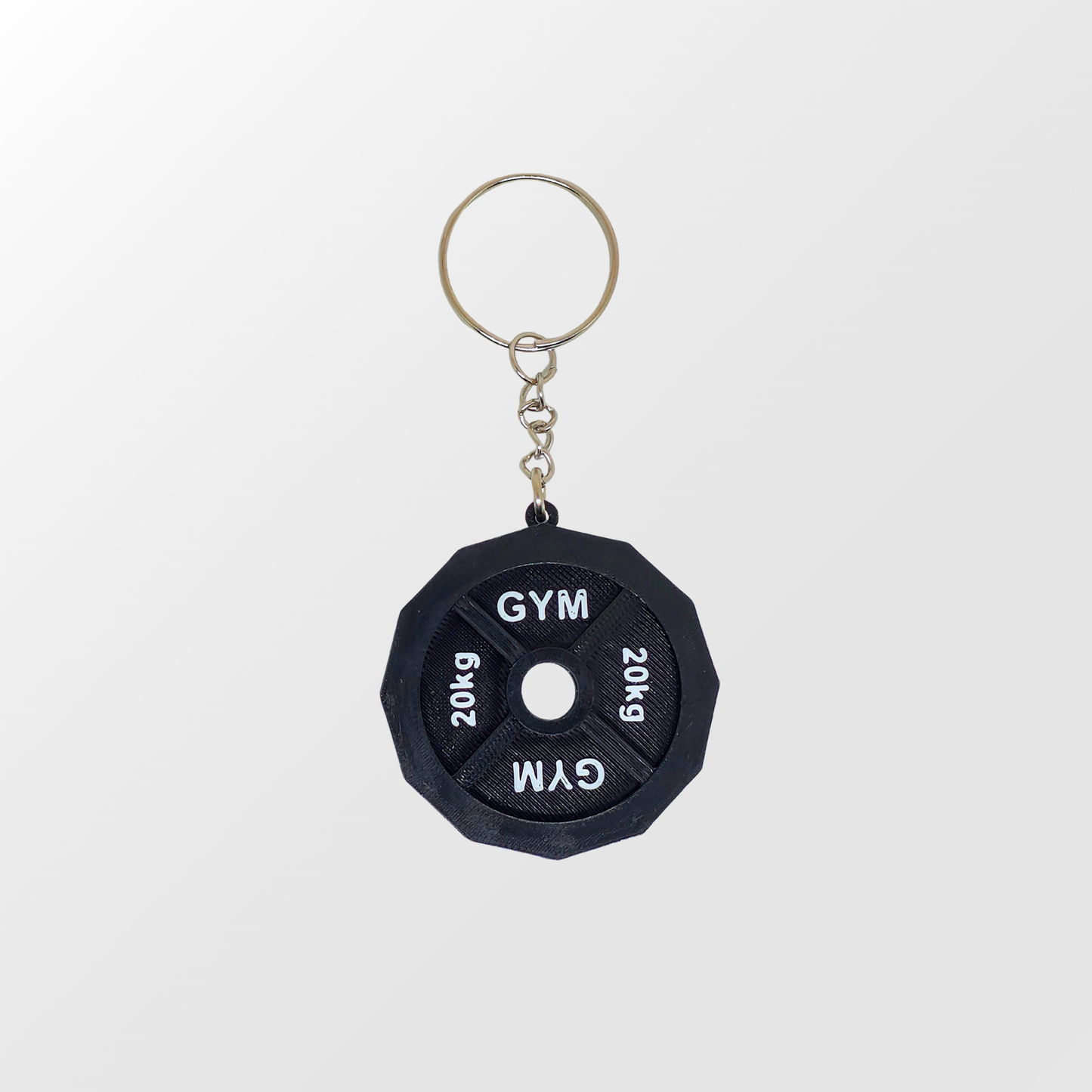 Barbell Disc Keychain