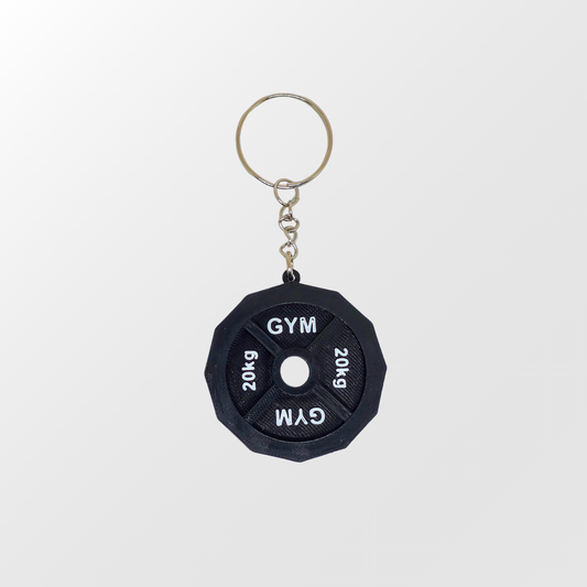 Barbell Disc Keychain