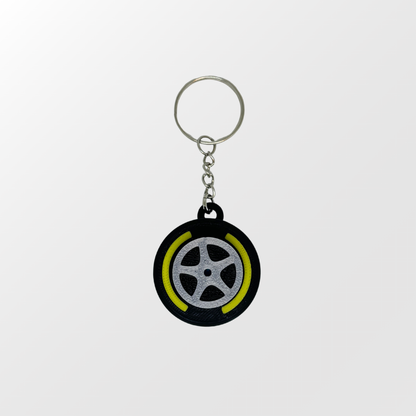 F1 Tire Clicker Keychain