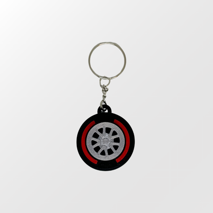 F1 Tire Clicker Keychain